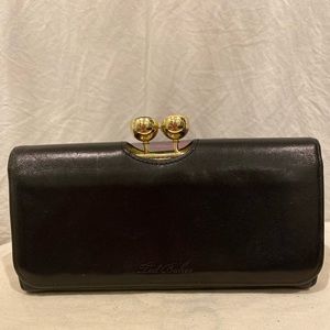 Ted Baker: Black leather wallet
